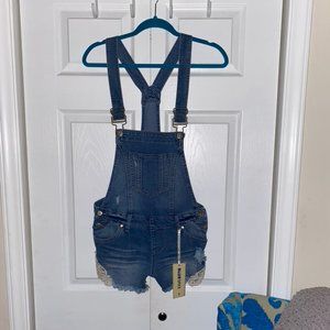 Jean Short Overalls